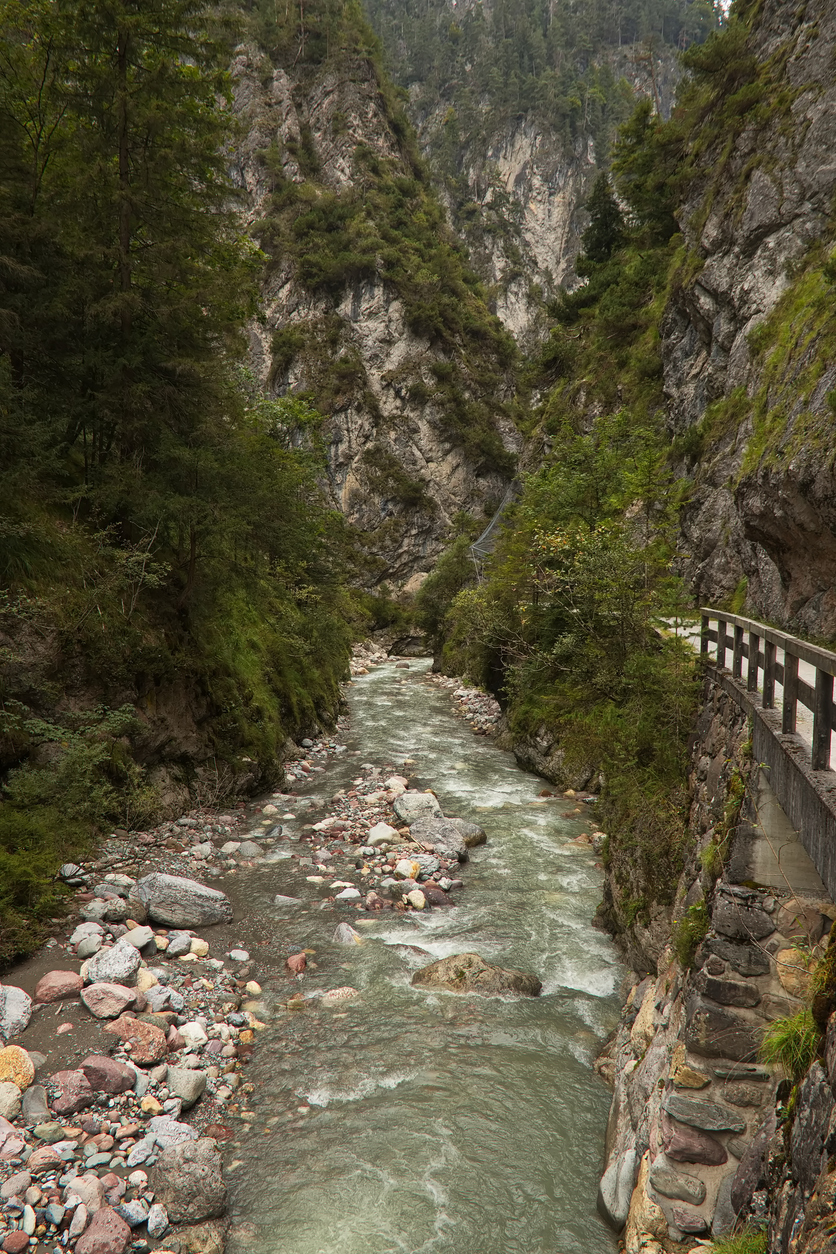 blick auf die kundler klamm in der nähe von