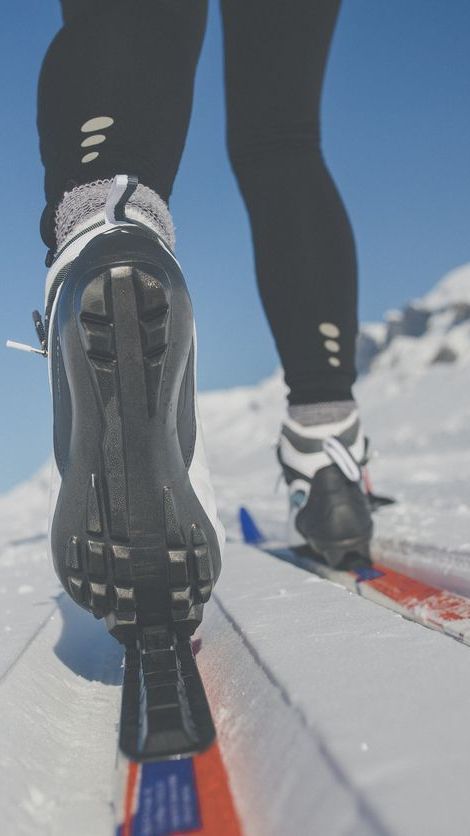 langlauf im winter