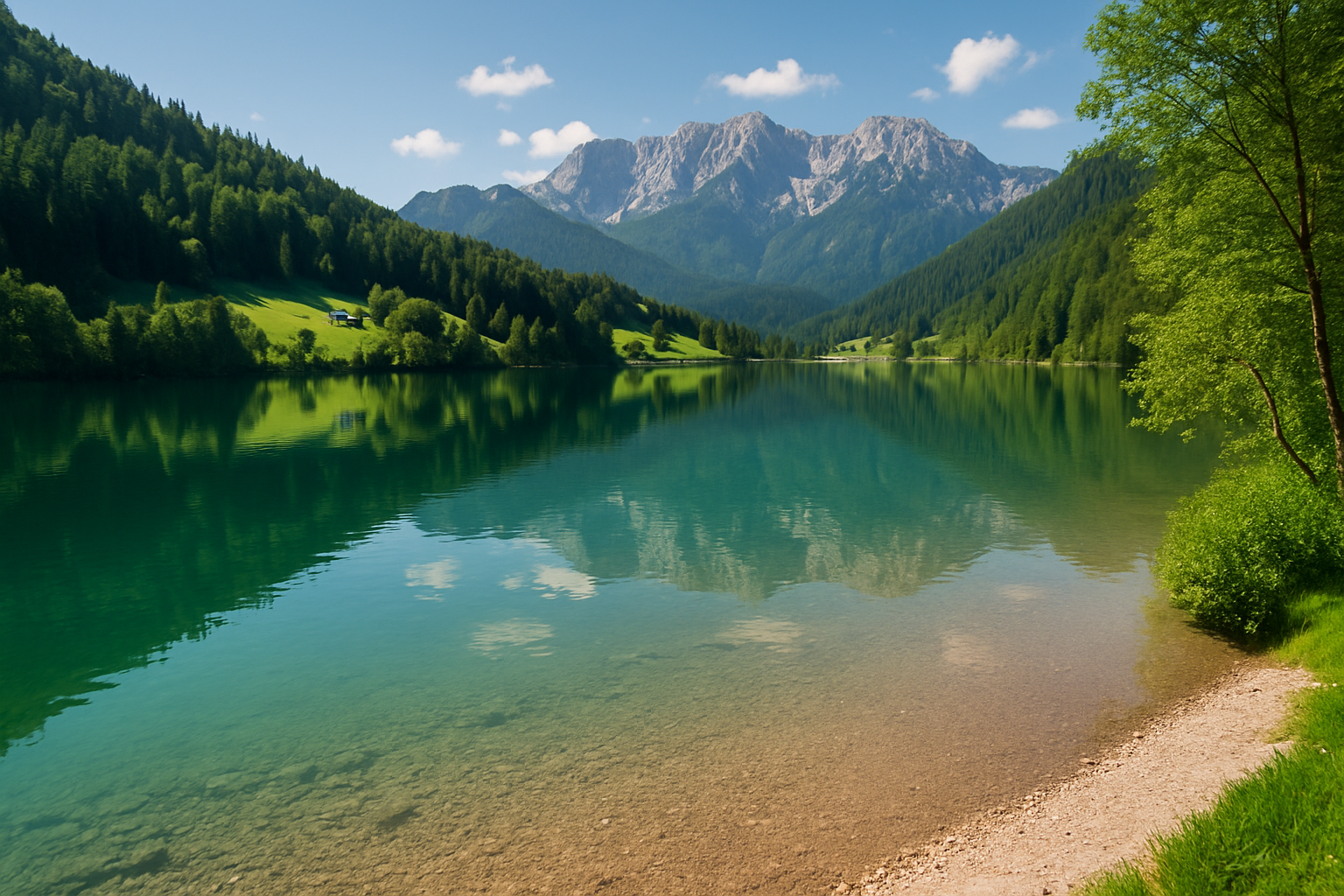 blick auf den hintersteiner see