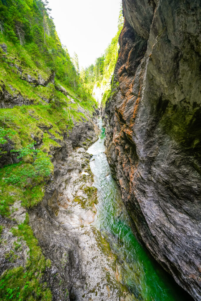 blick in die tiefenbachklamm