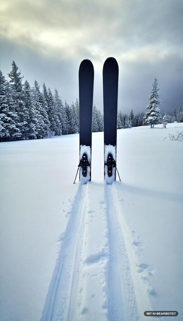 skier im schnee