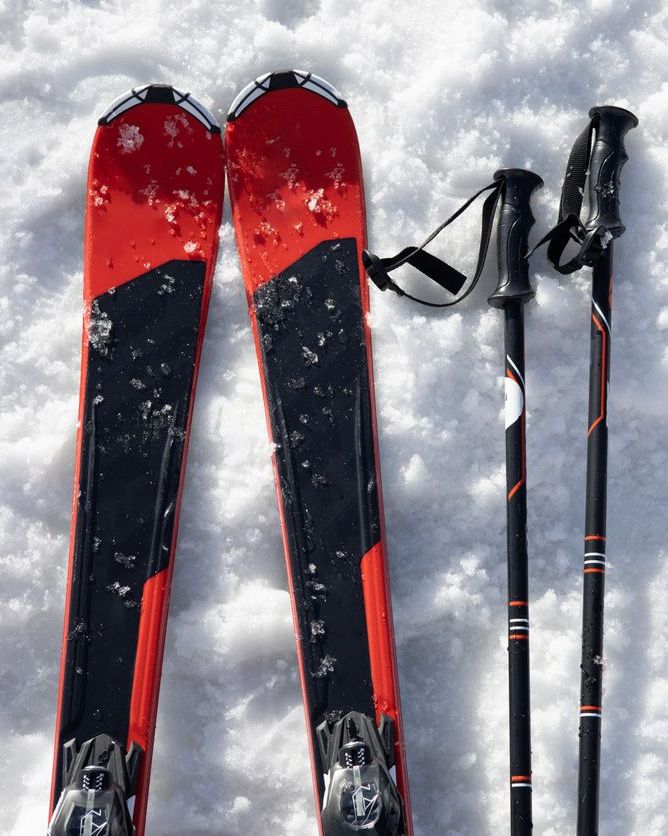 blick auf skier